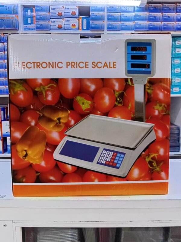 Acs 50kg Digital Price Computing Scale Electronic Weighing Scale Stainless Steel Platform Rechargeable