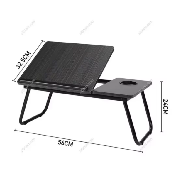 Adjustable Tilting Laptop Folding Table Stand Desk Bed Table with Foldable Legs Portable Computer Desk